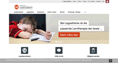 Desktop Screenshot of legasthenie-verband.de